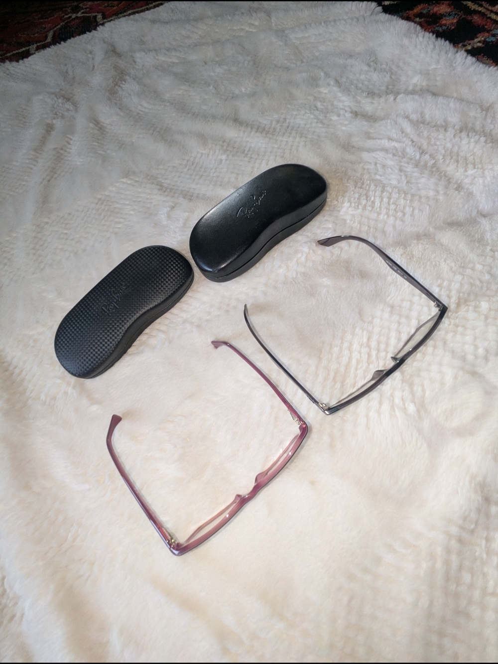 Ray-Ban Black and Burgundy Reading Glasses Set
